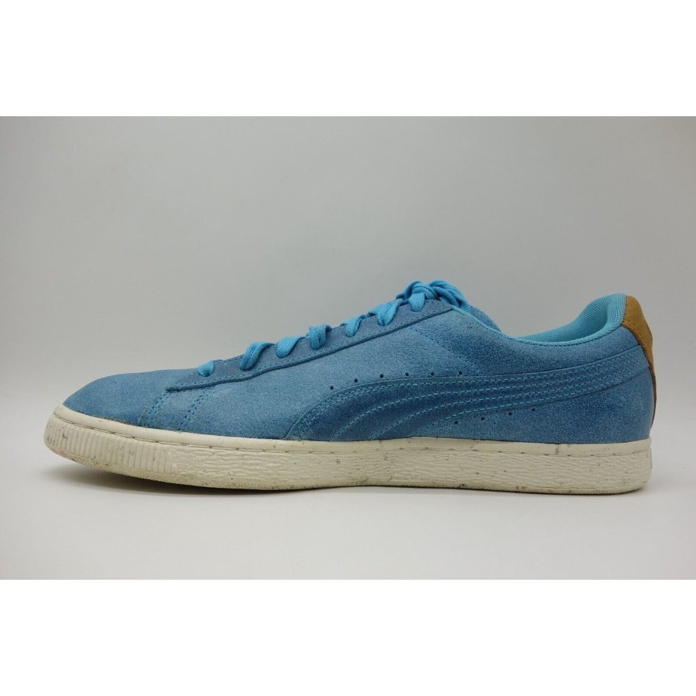 Puma Suede Aqua Blue Leather Casual Lace Up Sneakers Shoes Men's 11 - Picture 5 of 11